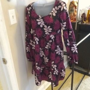 Purple floral dress
